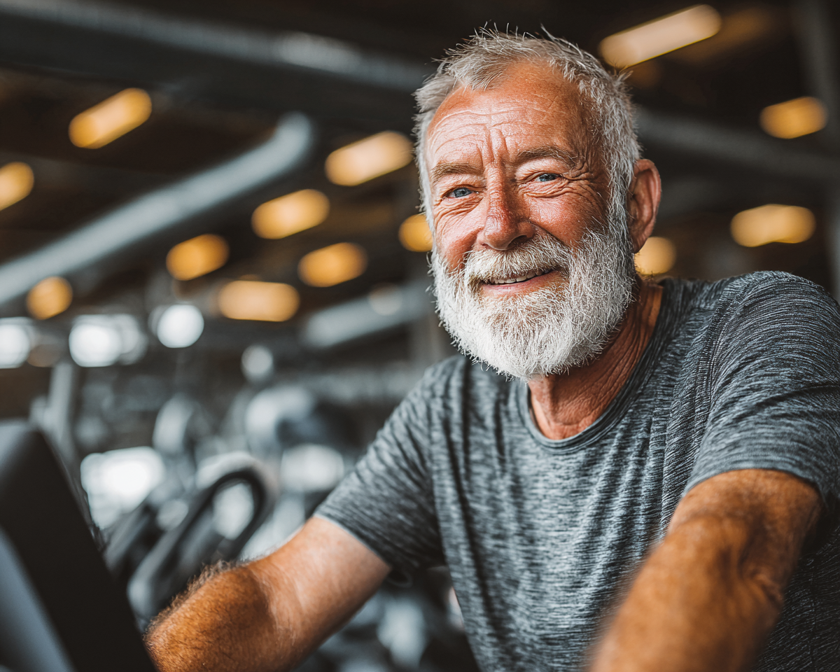 Група людей виконує вправи на свіжому повітрі